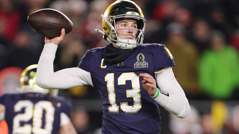 Riley Leonard mock draft projection: Will Notre Dame QB get picked in 2025 NFL Draft?