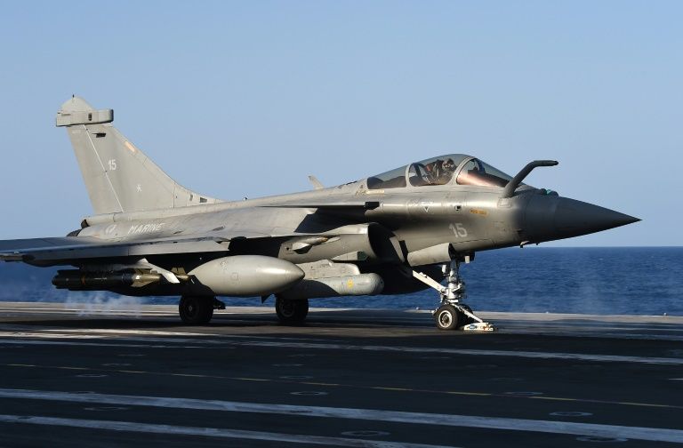 French Military Attacks ISIS Positions In Syria