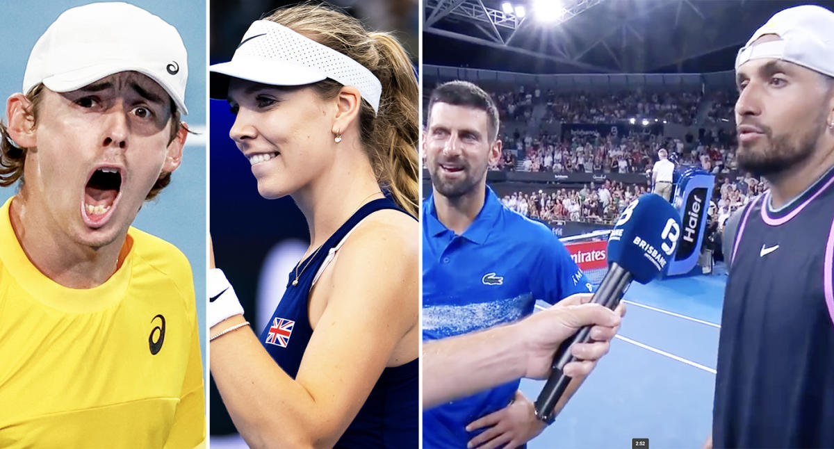 Alex de Minaur and Katie Boulter in ‘terrible’ twist as Novak Djokovic sledge burns Nick Kyrgios