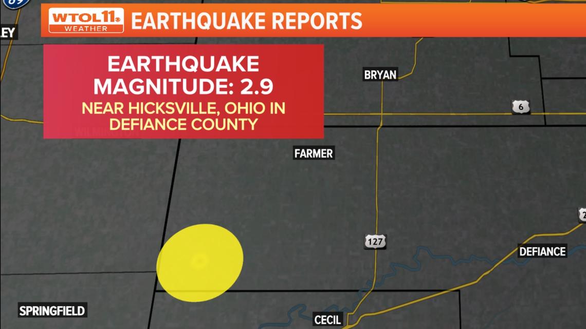 Defiance County experiences first-ever earthquake