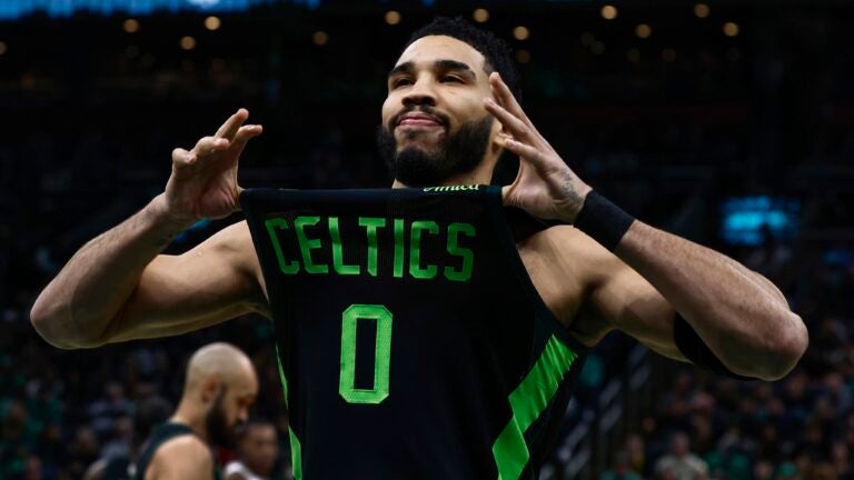 Tatum, Celtics demolish overmatched Raptors to close 2024