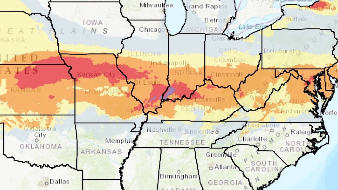 A storm will bring heavy snow and dangerous ice from the Plains to the East Coast : NPR