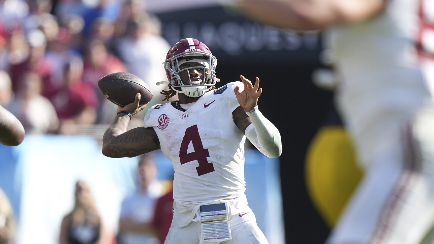 Alabama QB Jalen Milroe declares for 2025 NFL draft